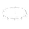 Srebrny choker z MEDALIKAMI