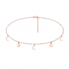 Srebrny choker z MEDALIKAMI
